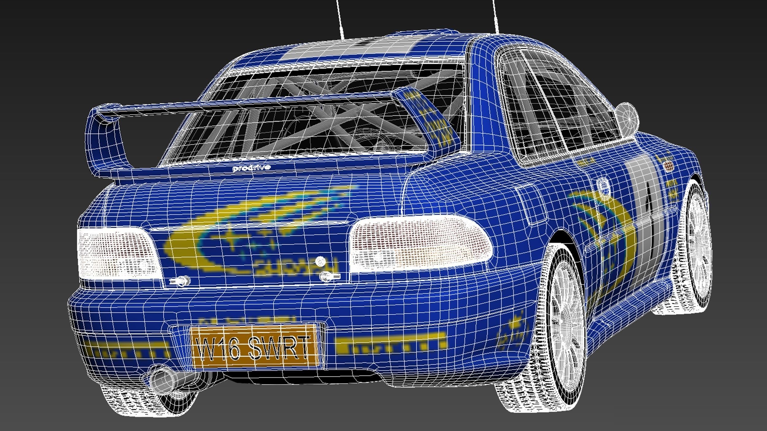 Subaru Impreza STi 22b WRC 1993-2000 3D model_18