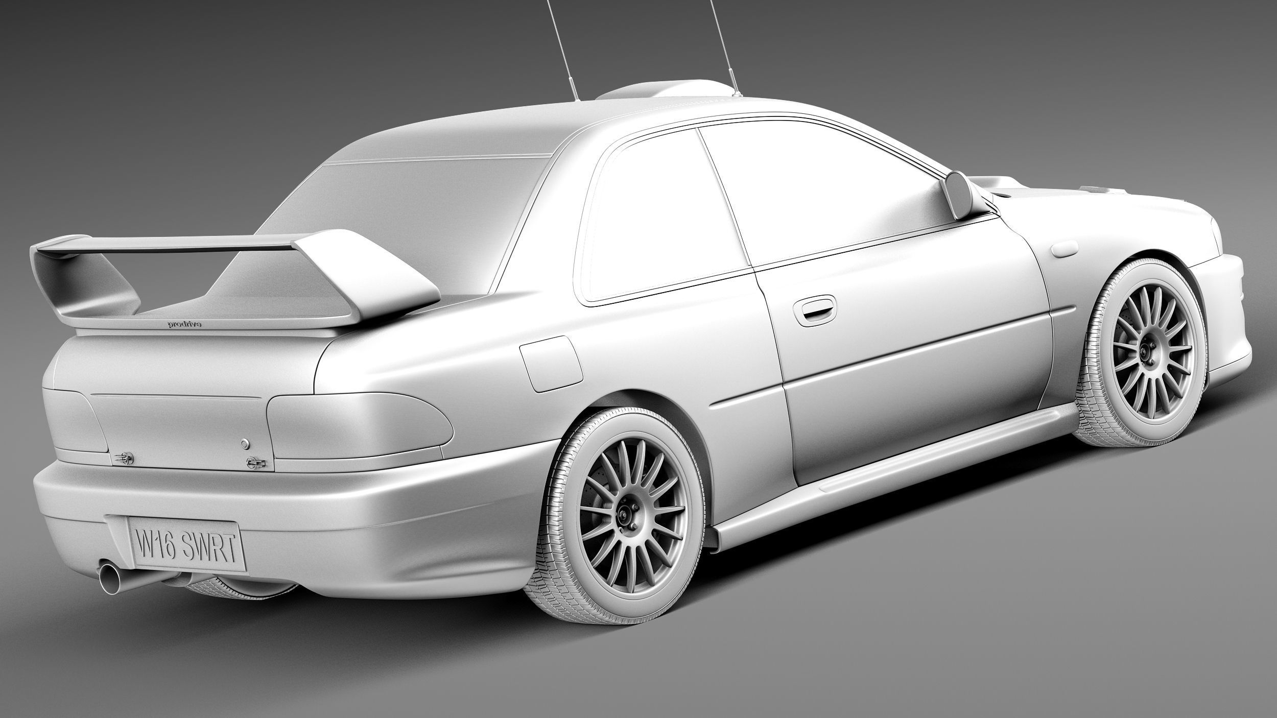 Subaru Impreza STi 22b WRC 1993-2000 3D model_12