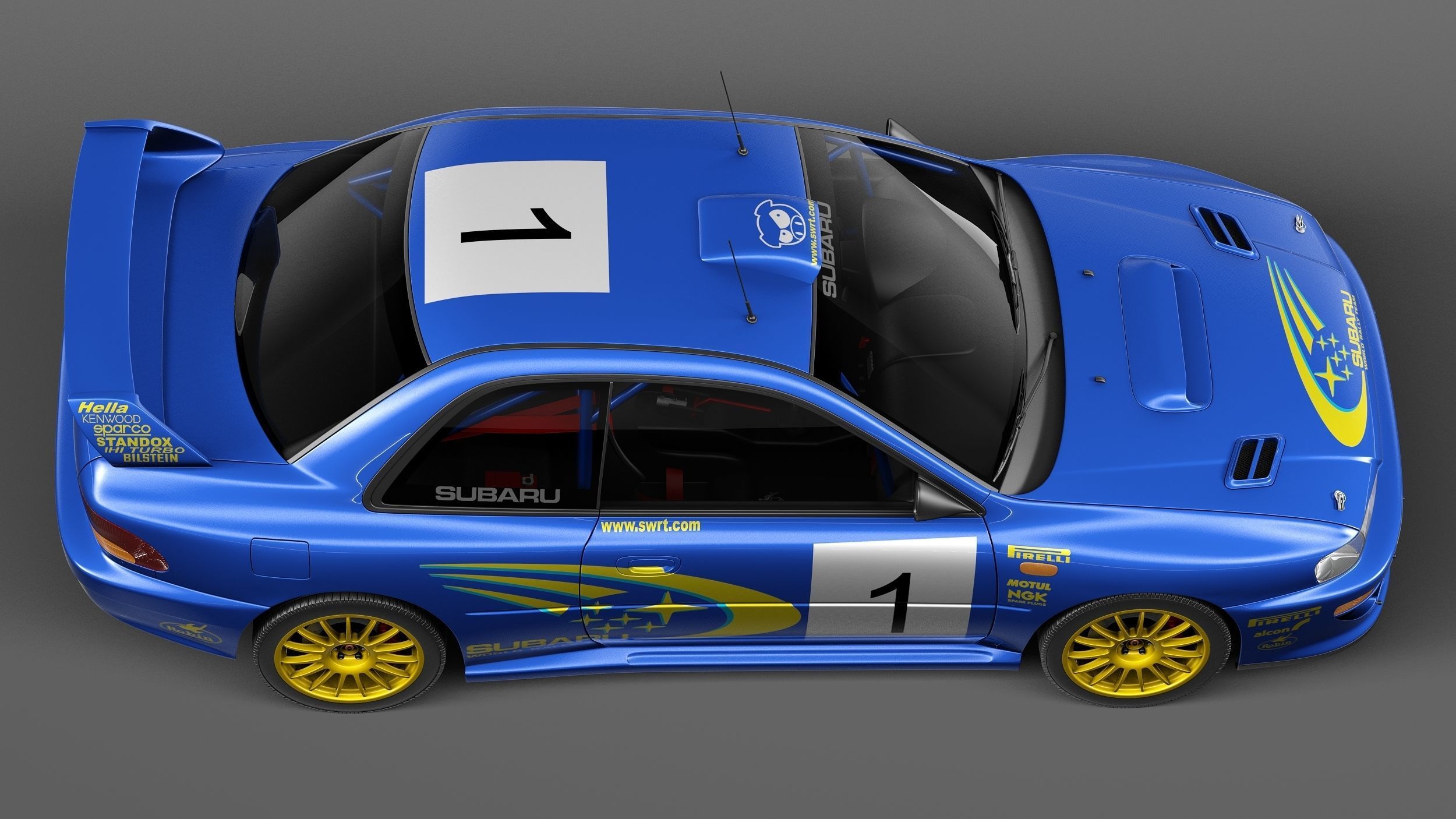 Subaru Impreza STi 22b WRC 1993-2000 3D model_7