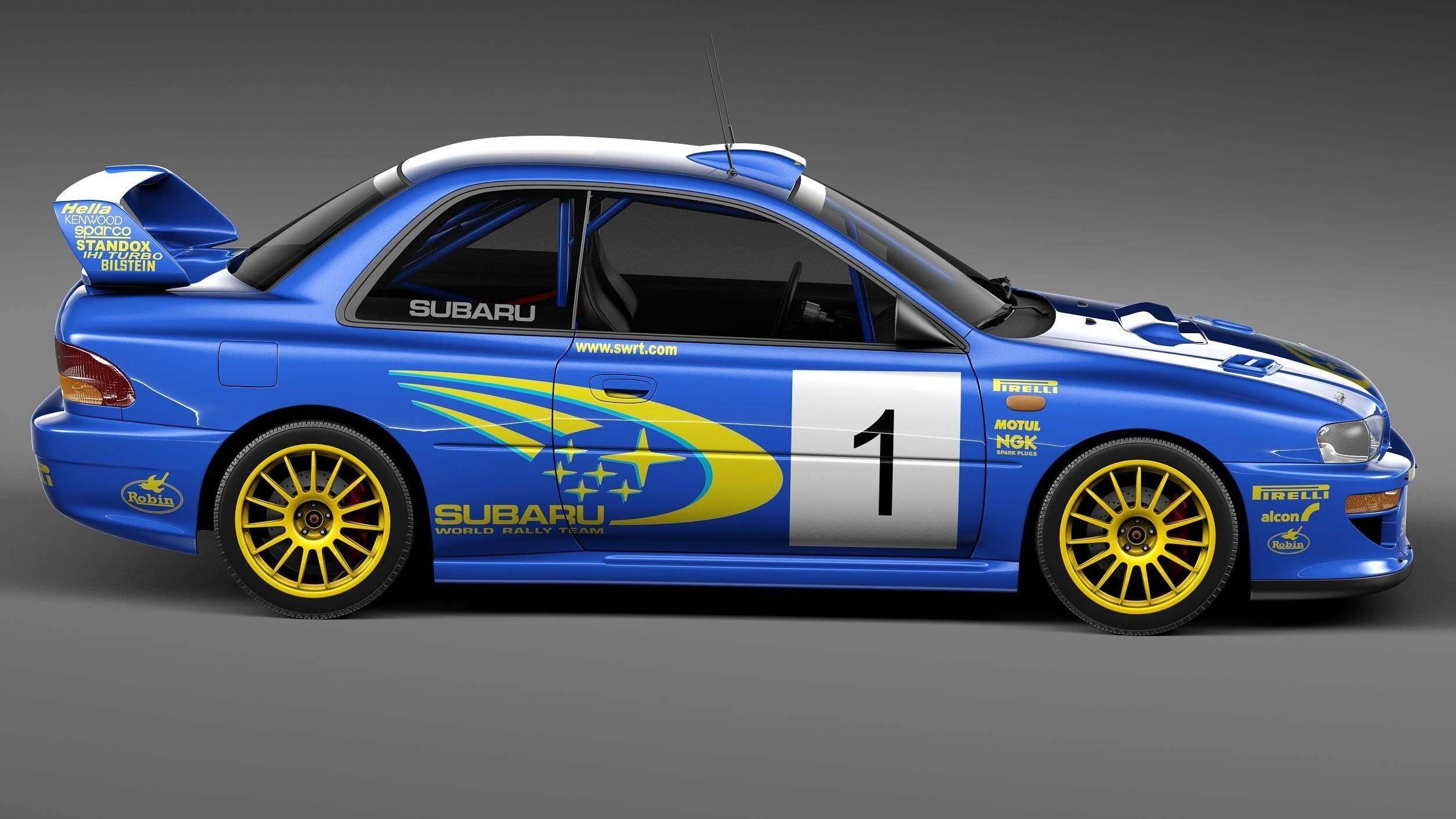 Subaru Impreza STi 22b WRC 1993-2000 3D model_6