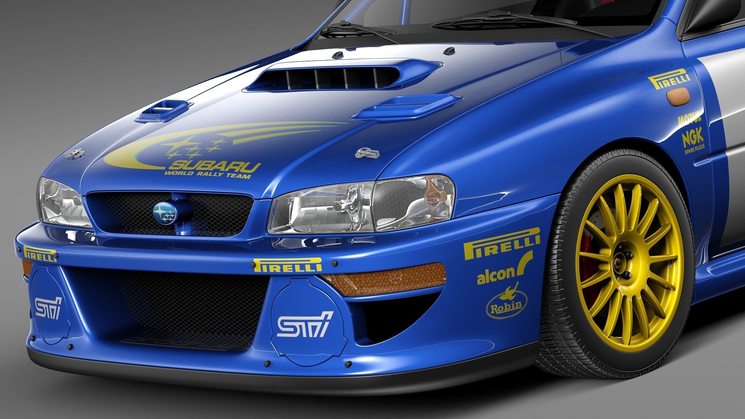 Subaru Impreza STi 22b WRC 1993-2000 3D model_2