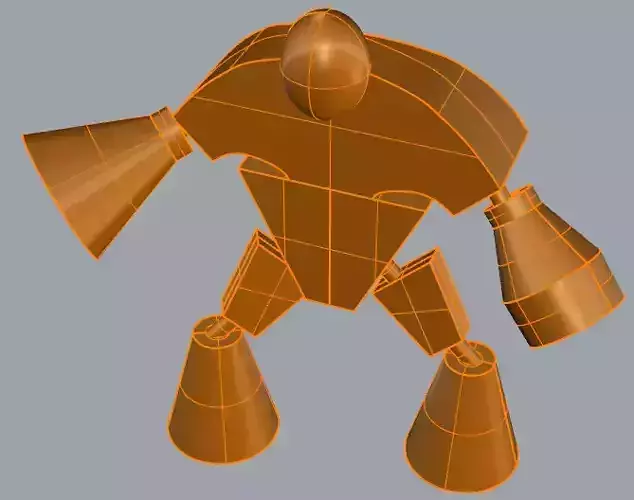 basic shape lava monster