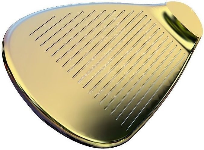 GOLF1 gold golf club head 3D print model
