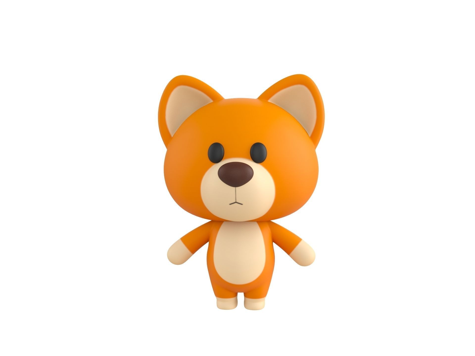 Character060 Rigged Dog 3D model_5