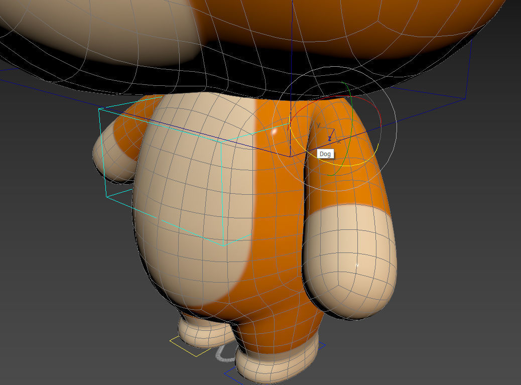 Character060 Rigged Dog 3D model_30