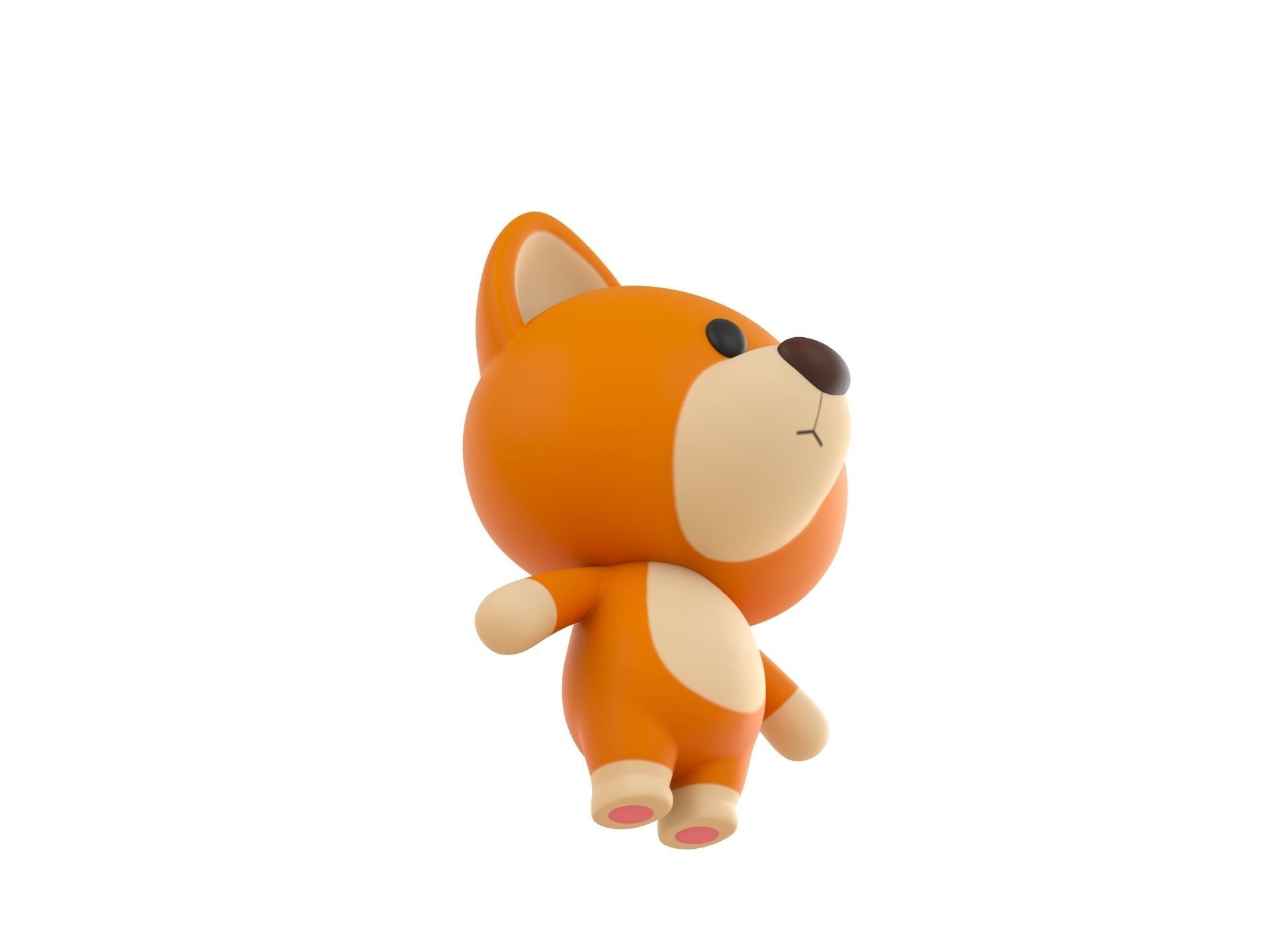 Character060 Rigged Dog 3D model_6