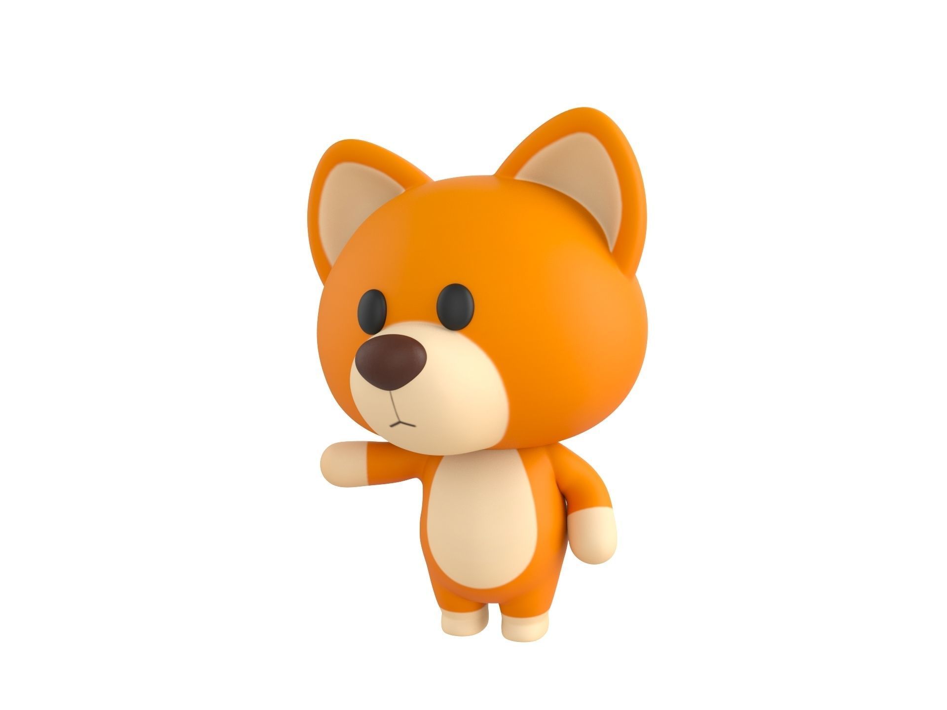 Character060 Rigged Dog 3D model_3