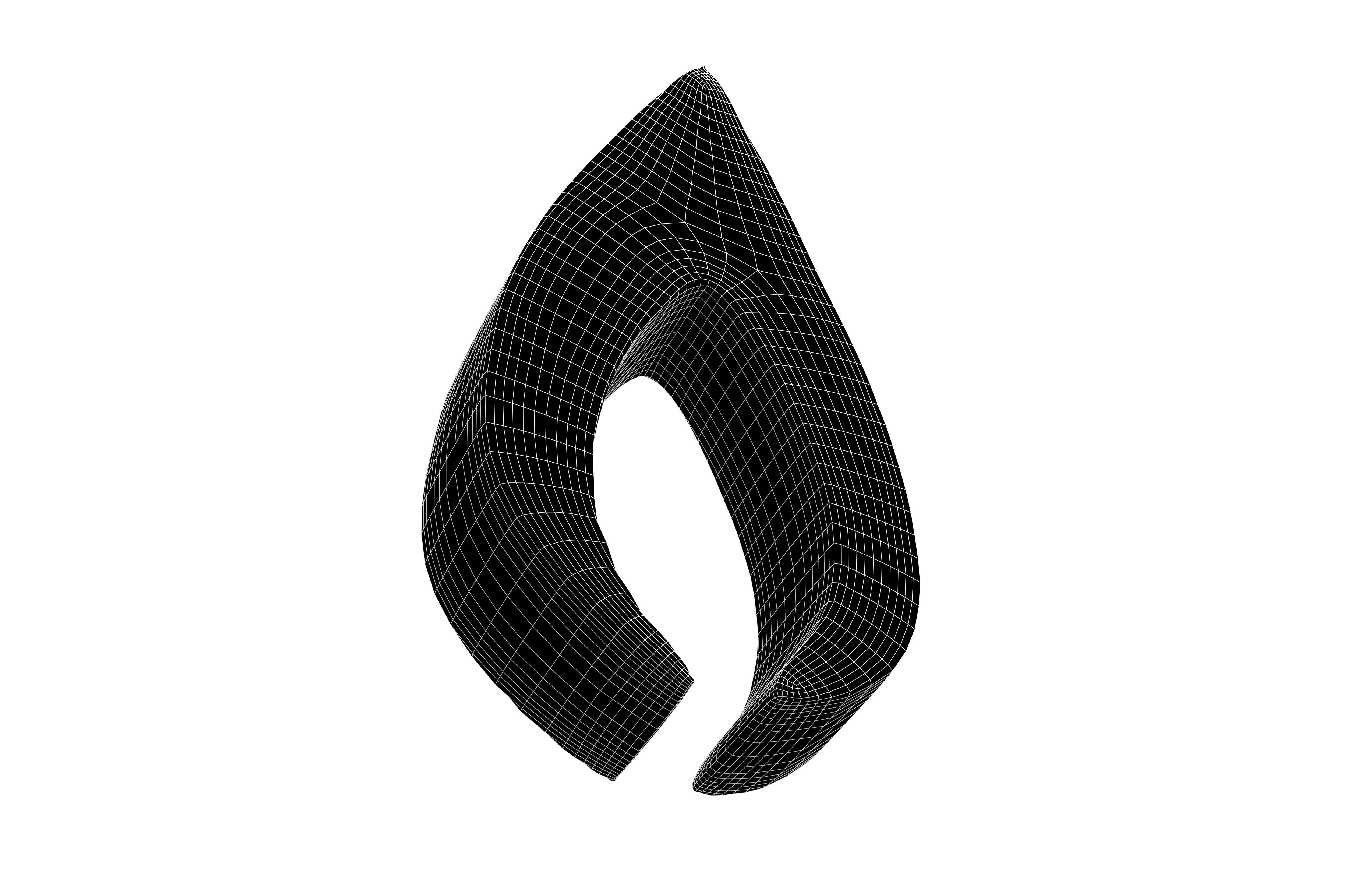 Fire Symbol v2 004 Low-poly 3D model_7