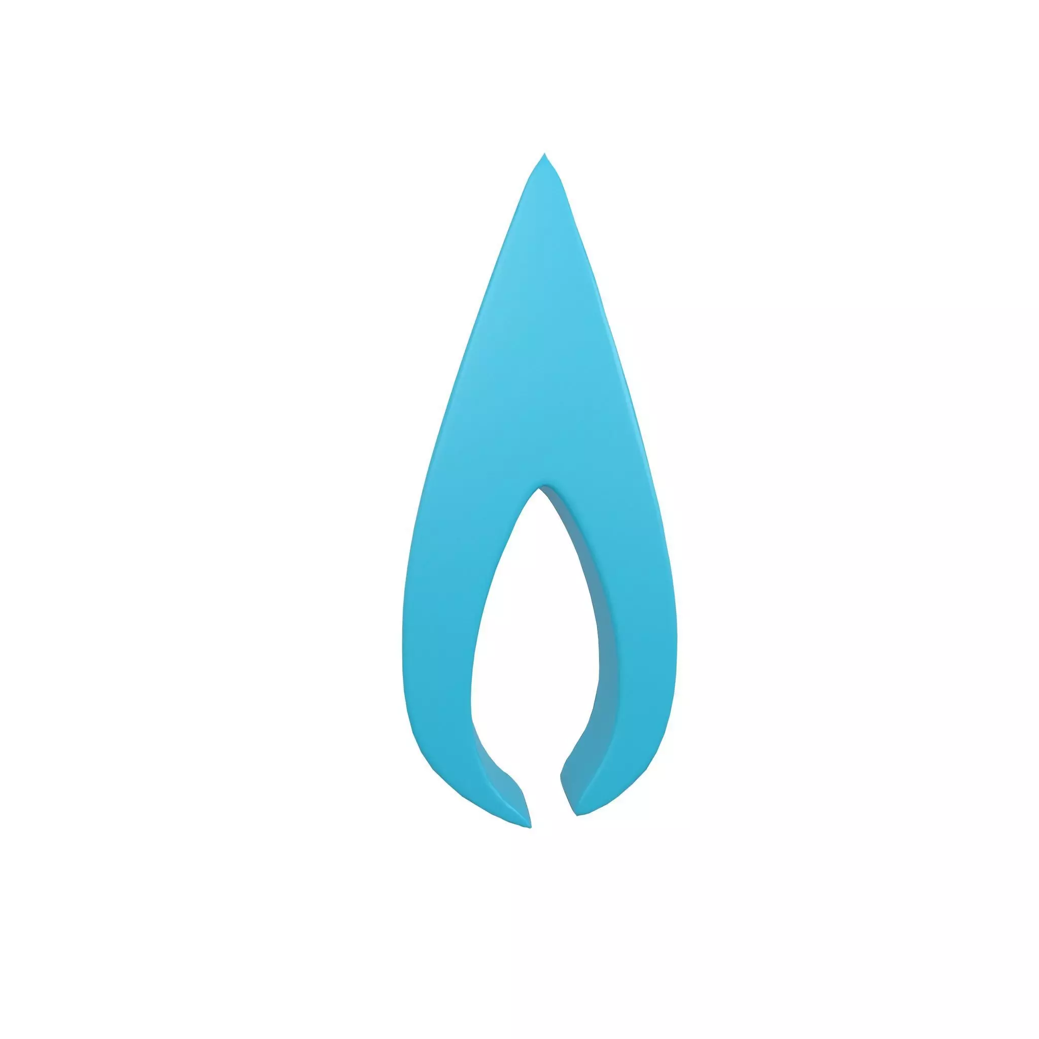 Fire Symbol v2 007 Low-poly 3D model_0