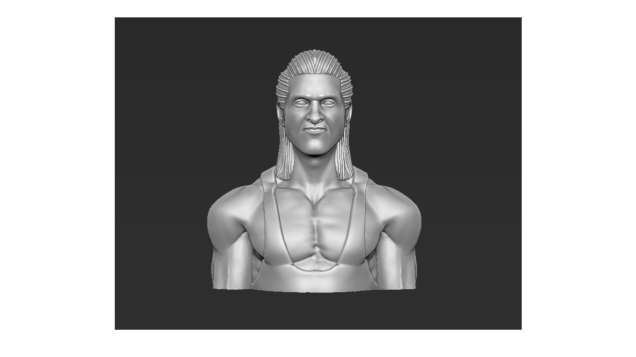 Owen Hart Head Bust 3D model 3D printable CGTrader