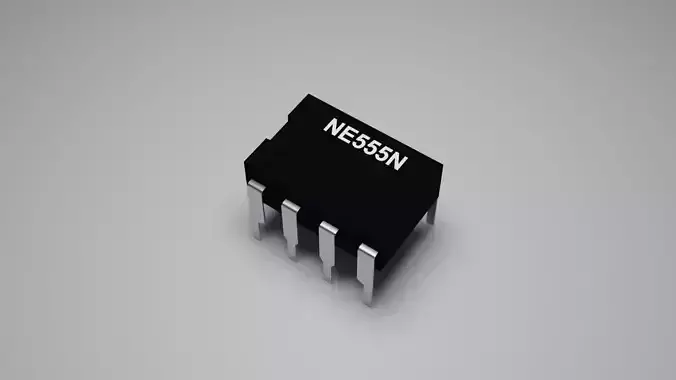 IC 555 Timer 3D model