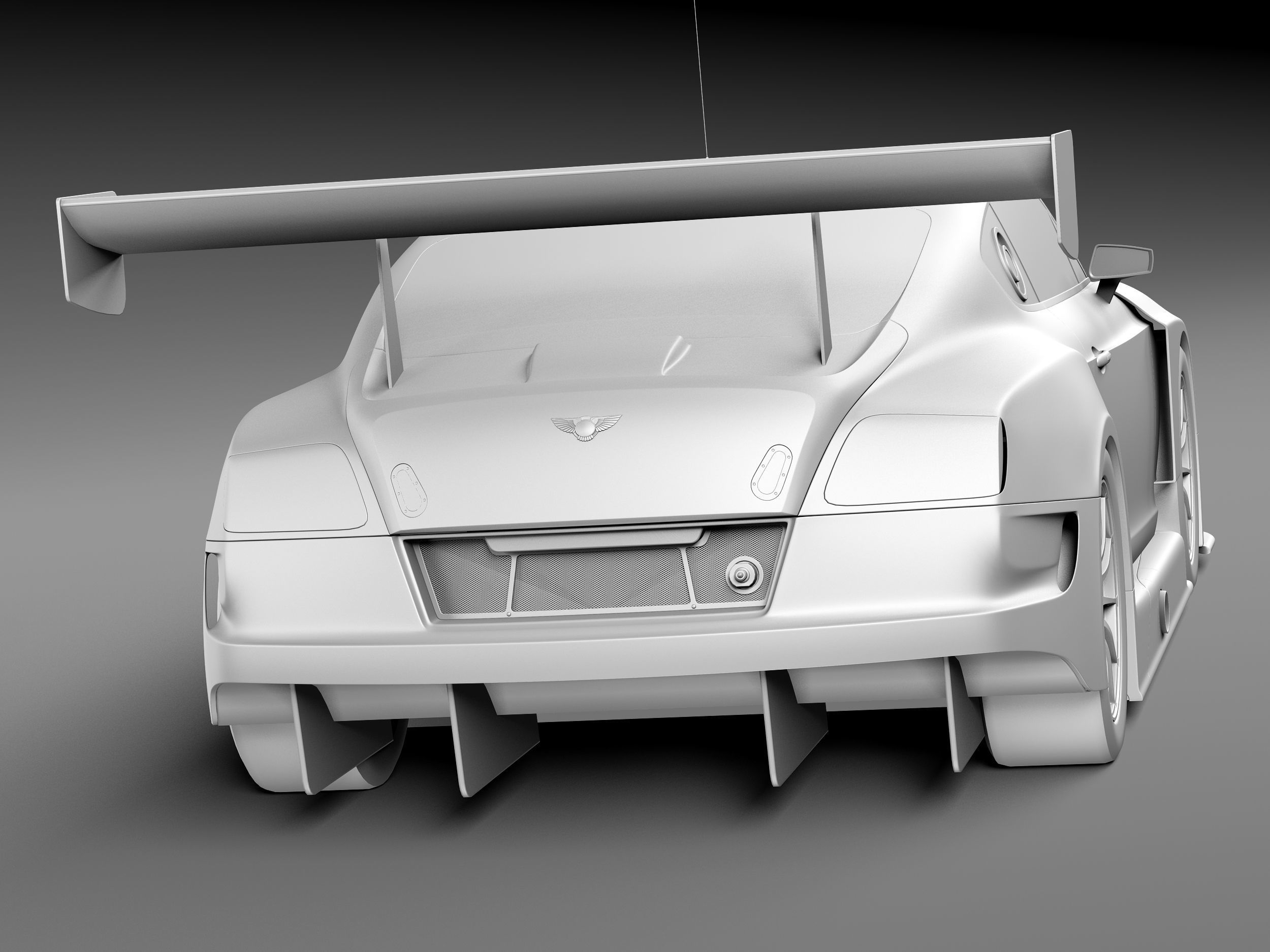 Bentley Continental GT3 2014 Race Car 3D model_13