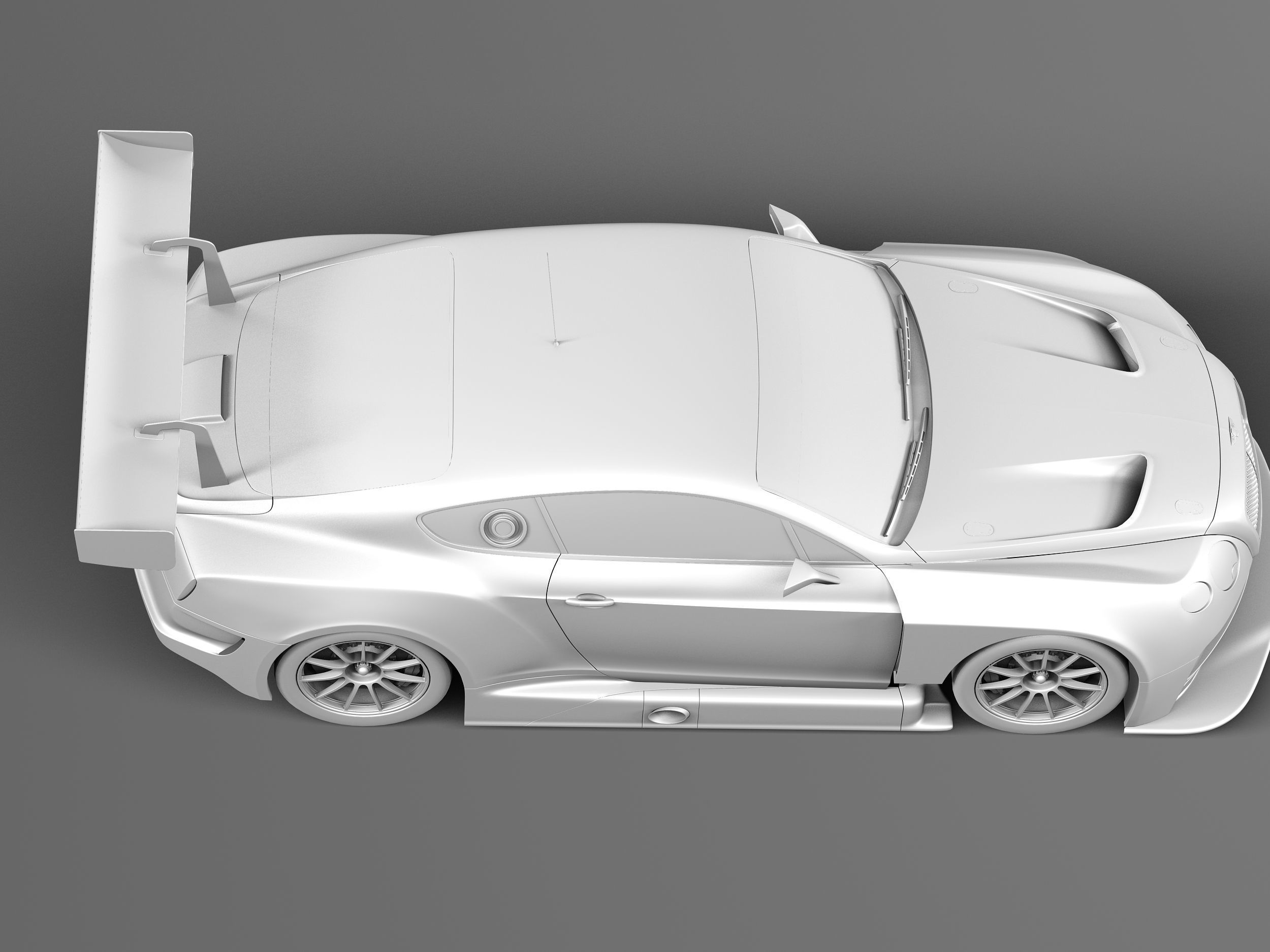 Bentley Continental GT3 2014 Race Car 3D model_15