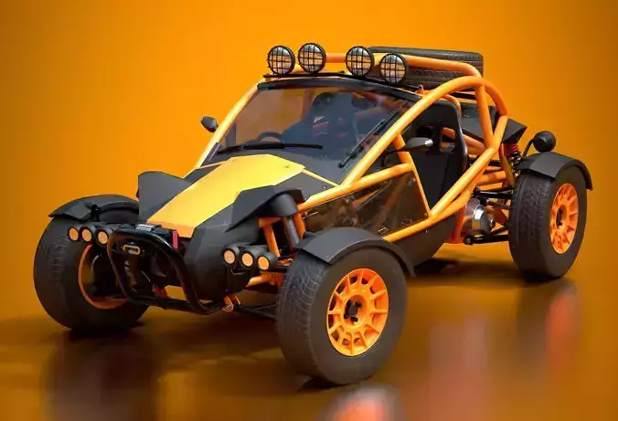 Ariel Nomad Buggy Car 2016 Game Ready Low-poly 3D model