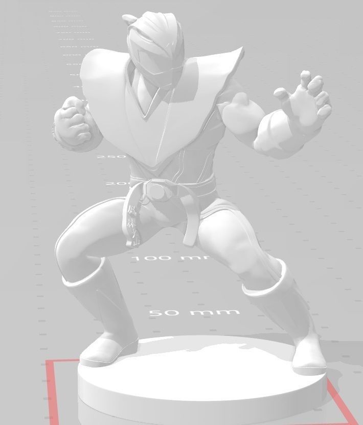 Ryu Ranger miniature for Power Rangers Heroes of the Grid 3D print model_2