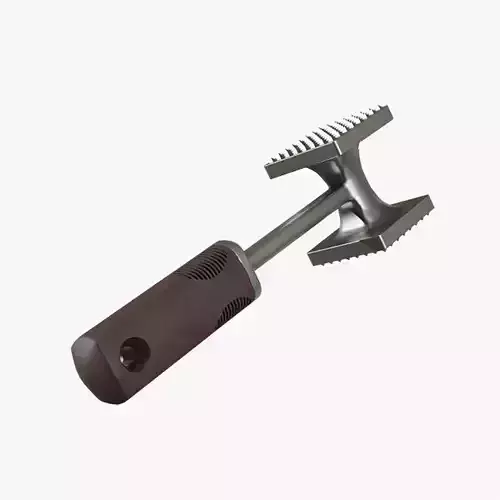 OXO Meat Tenderizer with brown Grips Low-poly 3D model