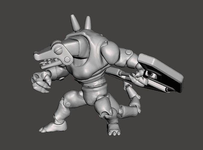 Toy Renekton 3D Model 3D print model