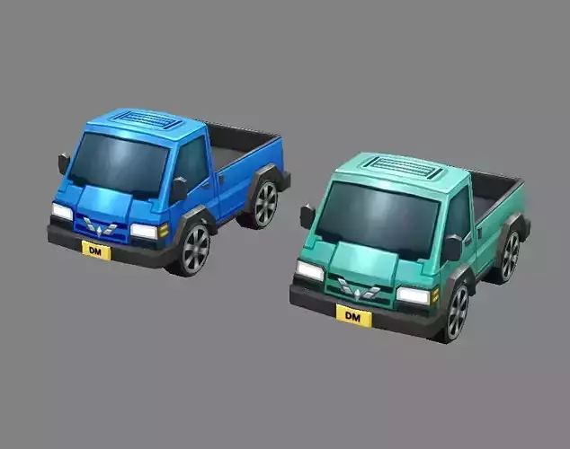 Cartoon light truck cart