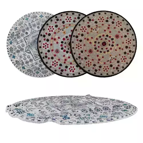 Round Rug Set 84