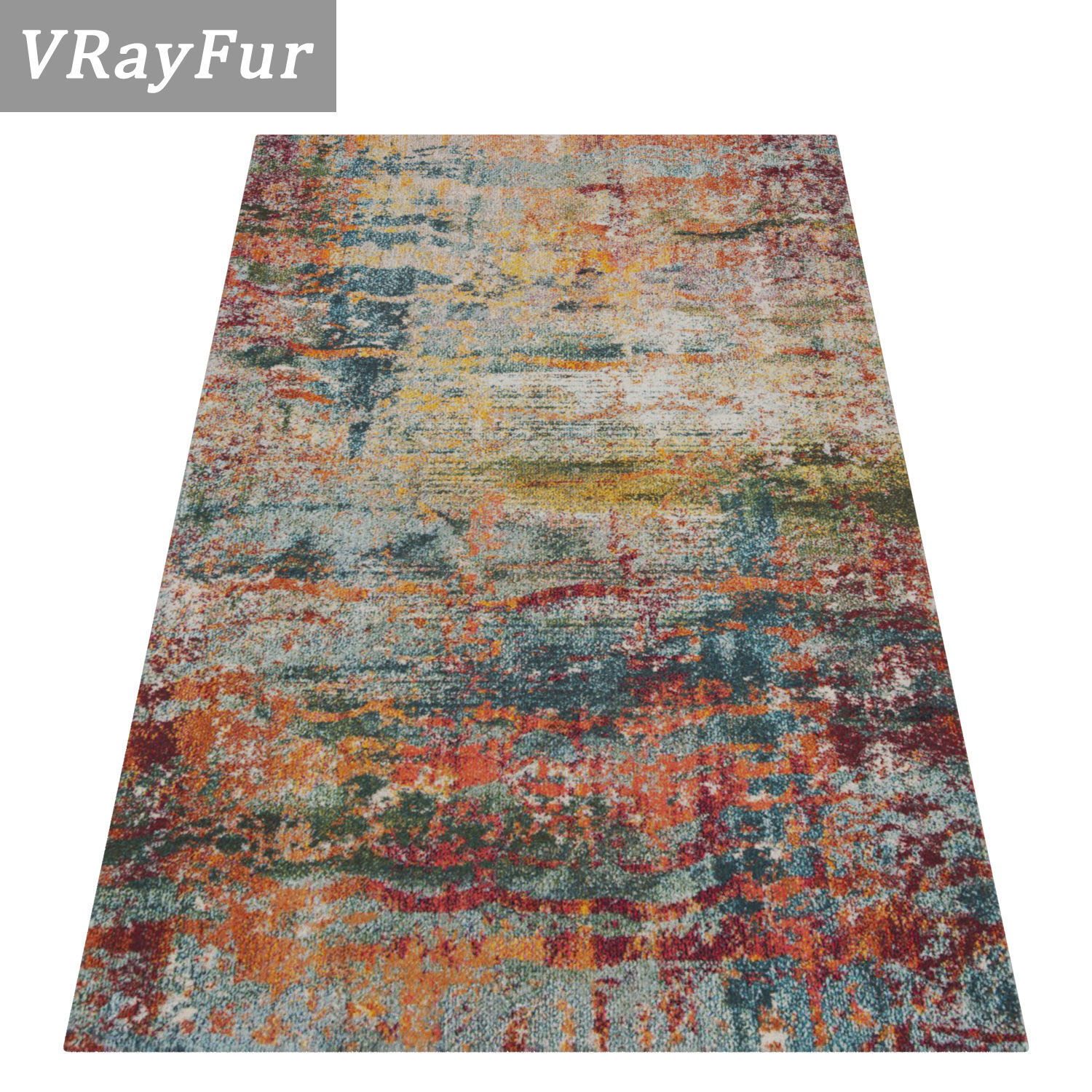 Rug Set 2099 3D model_2