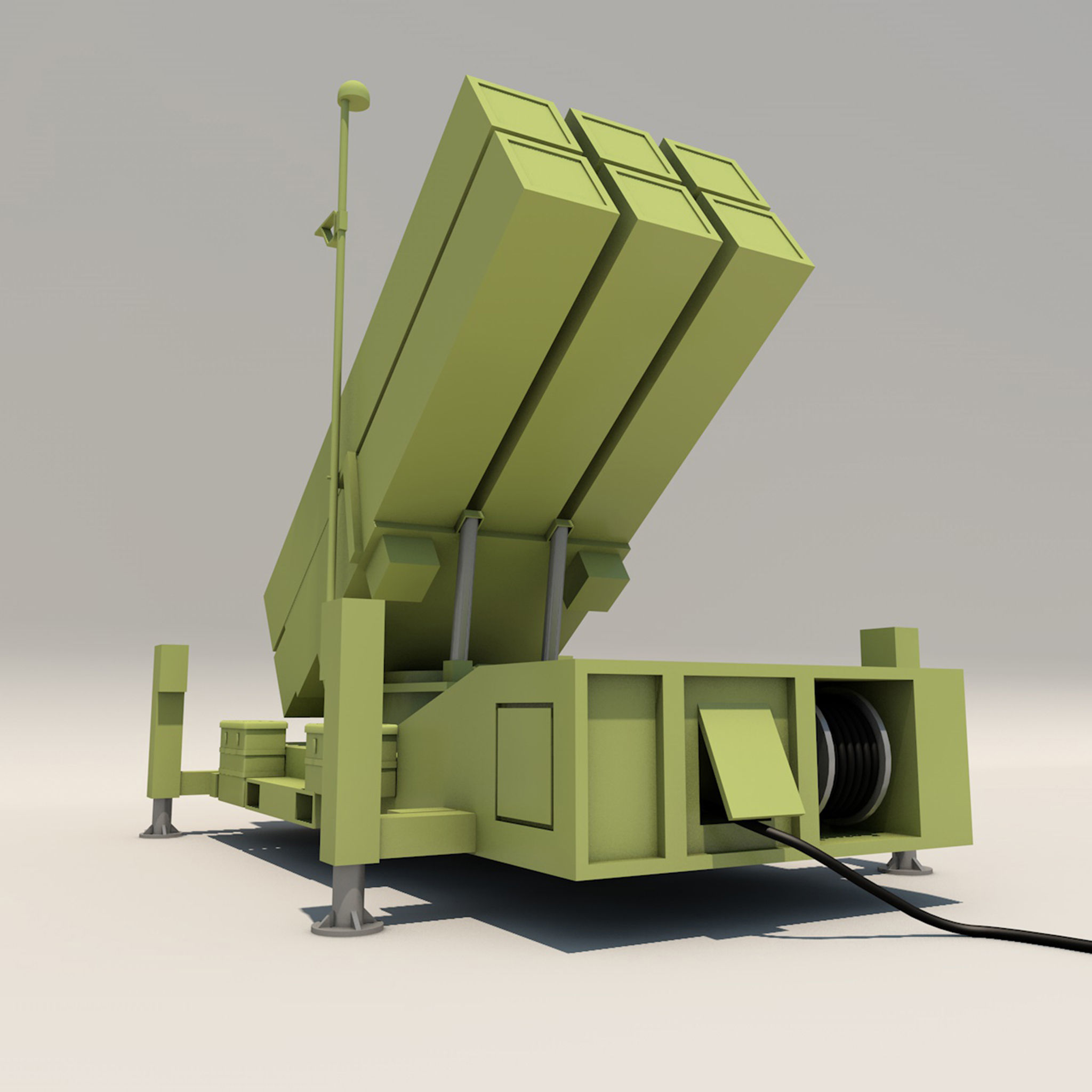 NASAMS Launcher 3D model_5