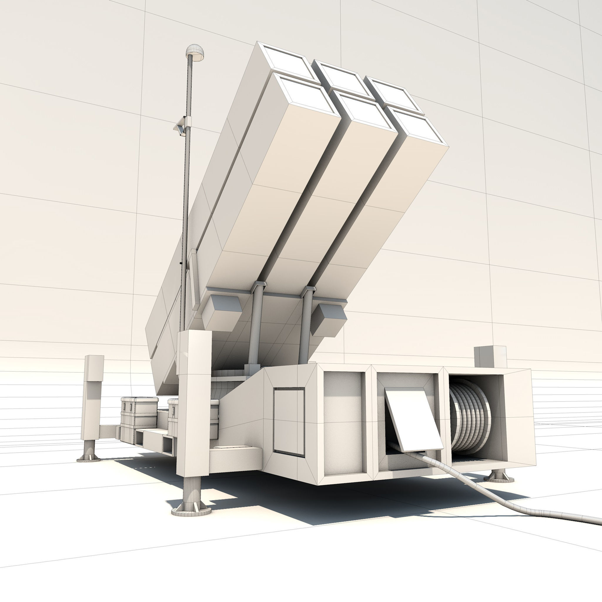 NASAMS Launcher 3D model_2