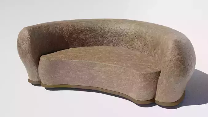 Low poly Sofa for High Graphic Games and Animated Movies