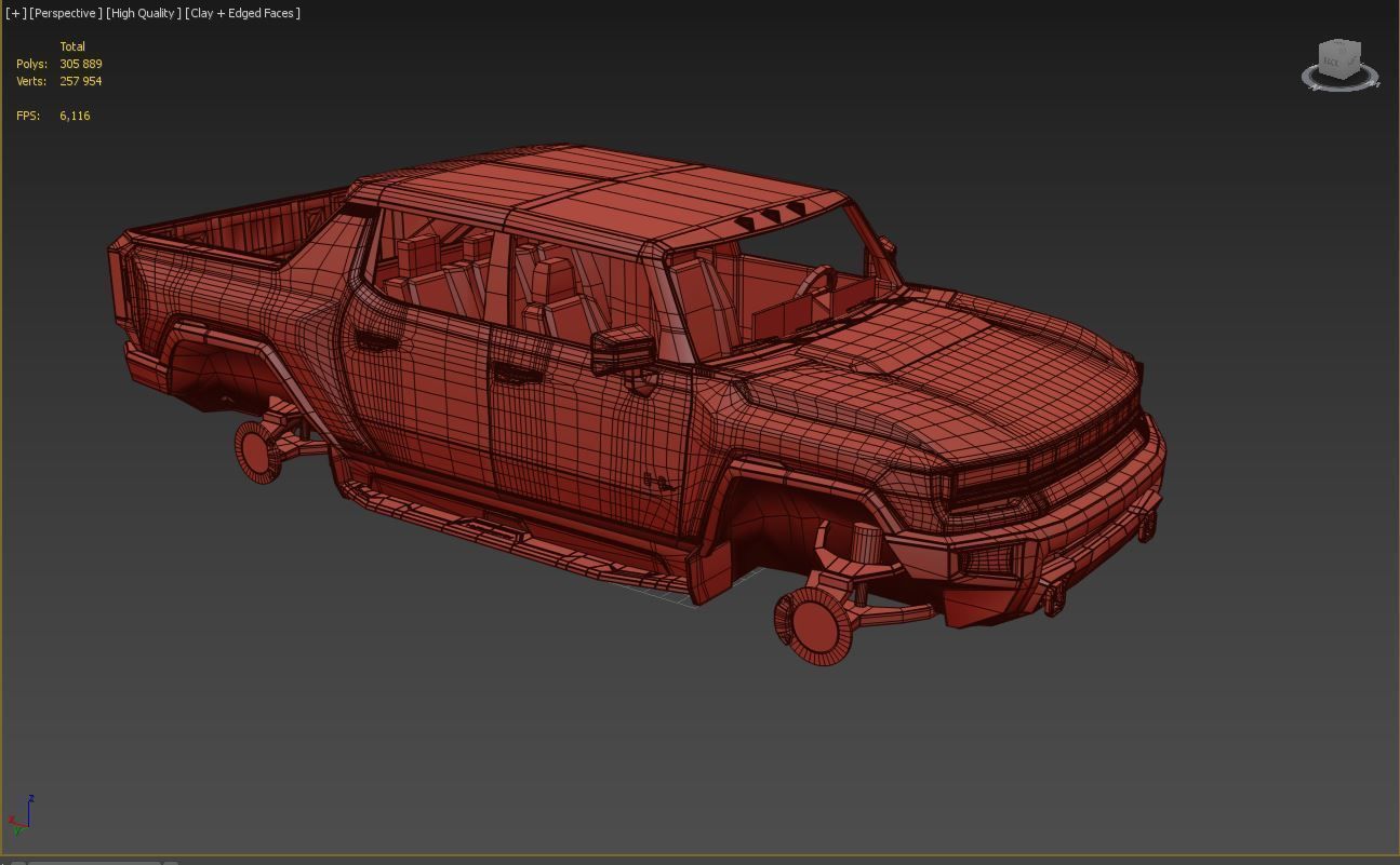 Hummer ev 3D model_5