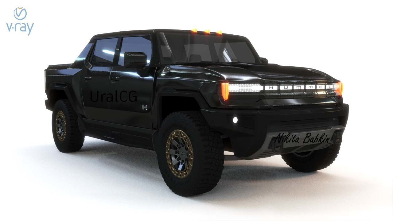 Hummer ev 3D model_13