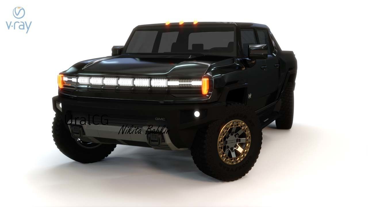 Hummer ev 3D model_6