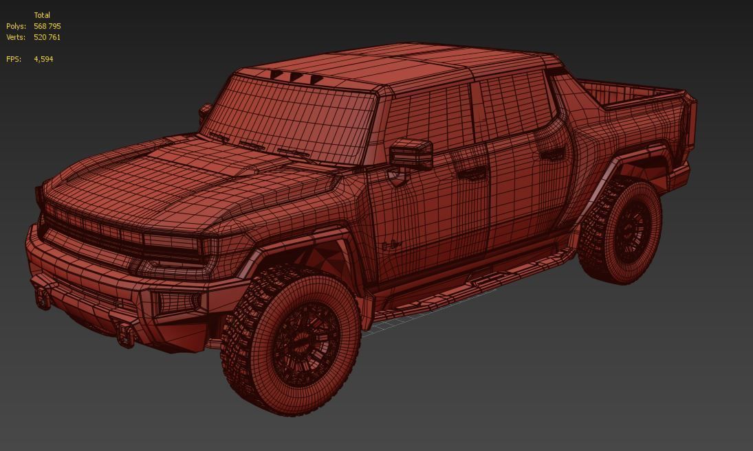 Hummer ev 3D model_3
