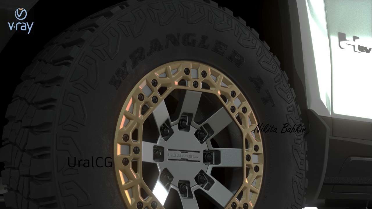 Hummer ev 3D model_11