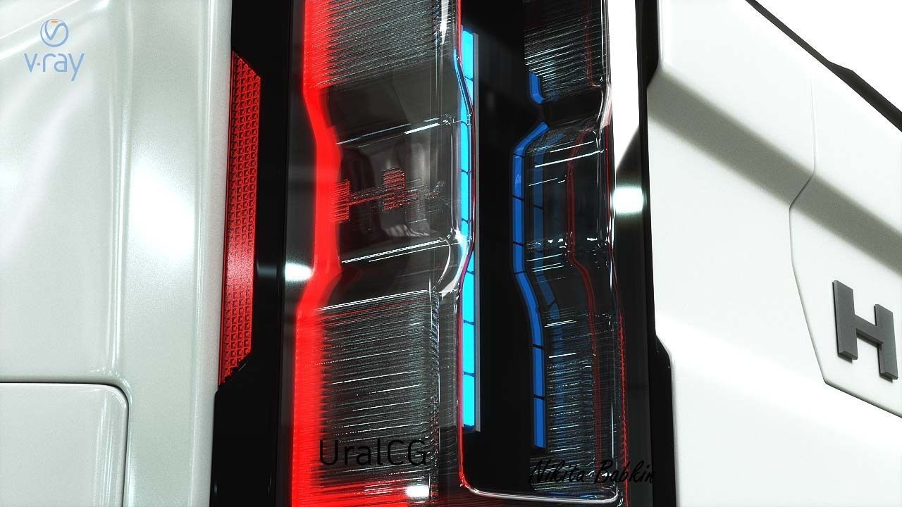 Hummer ev 3D model_10