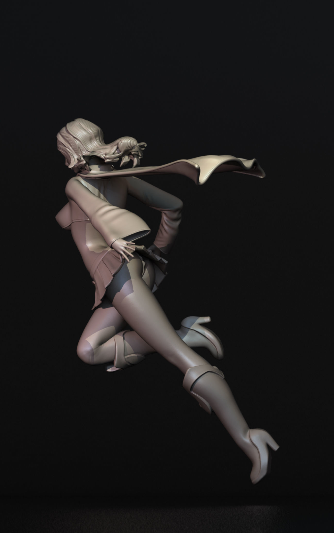 Super Girl Fan Art 3D Print Figurine 3D print model_8