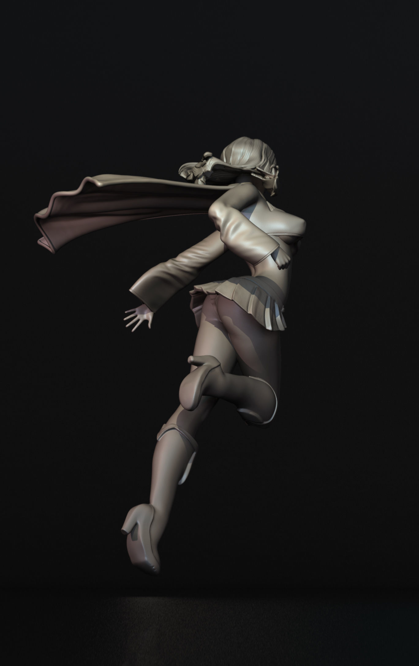 Super Girl Fan Art 3D Print Figurine 3D print model_5