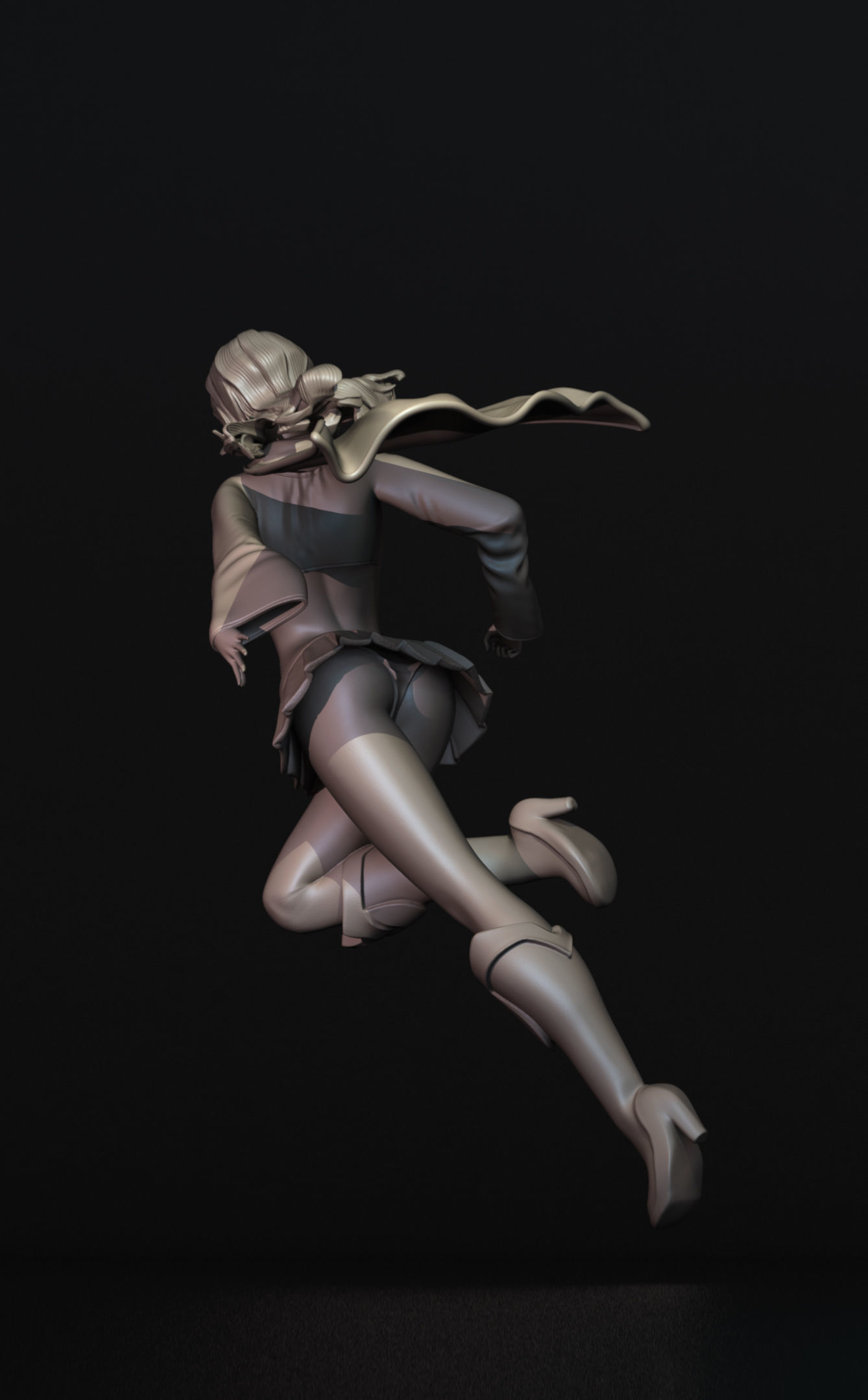 Super Girl Fan Art 3D Print Figurine 3D print model_7