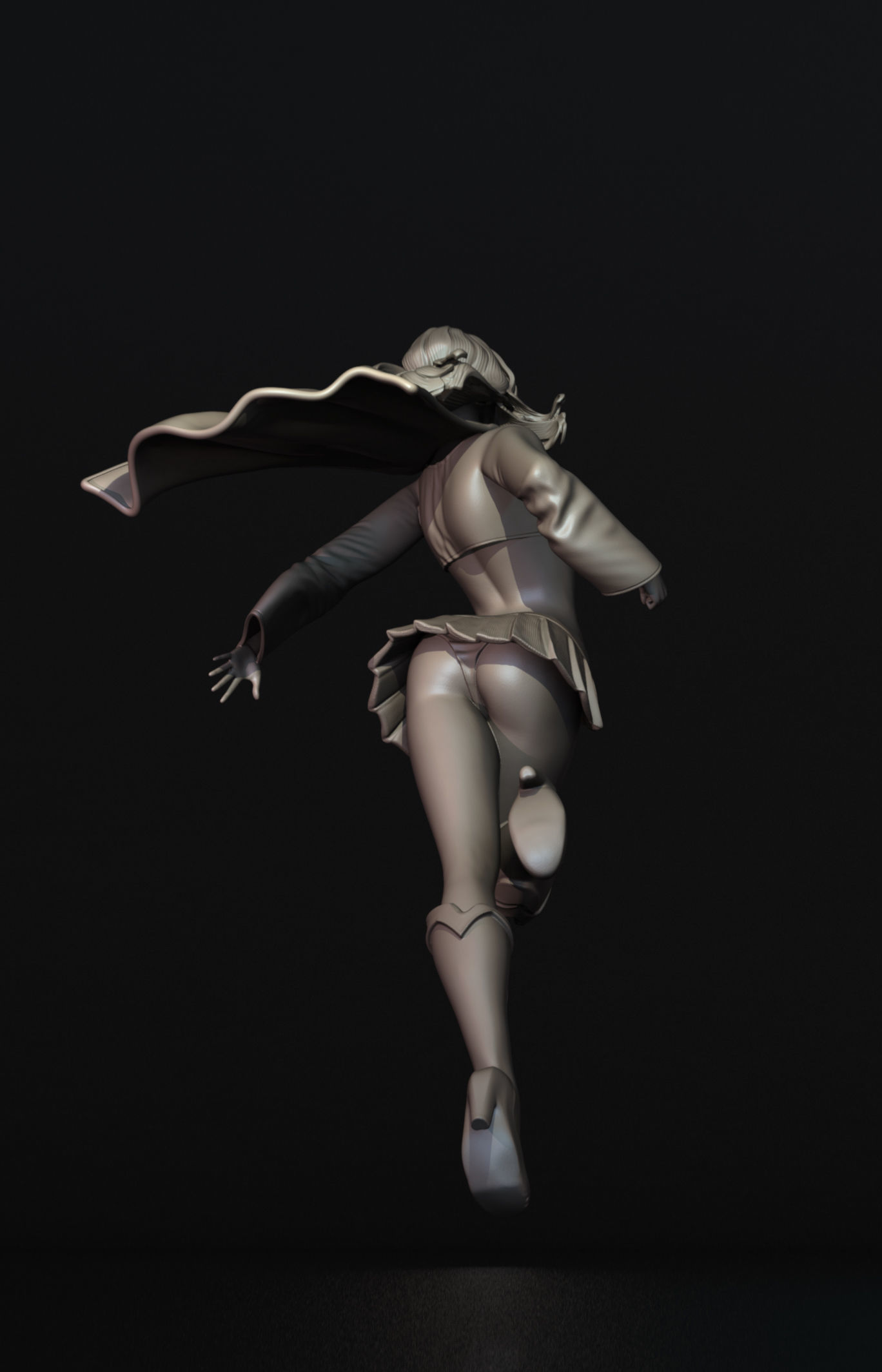 Super Girl Fan Art 3D Print Figurine 3D print model_6