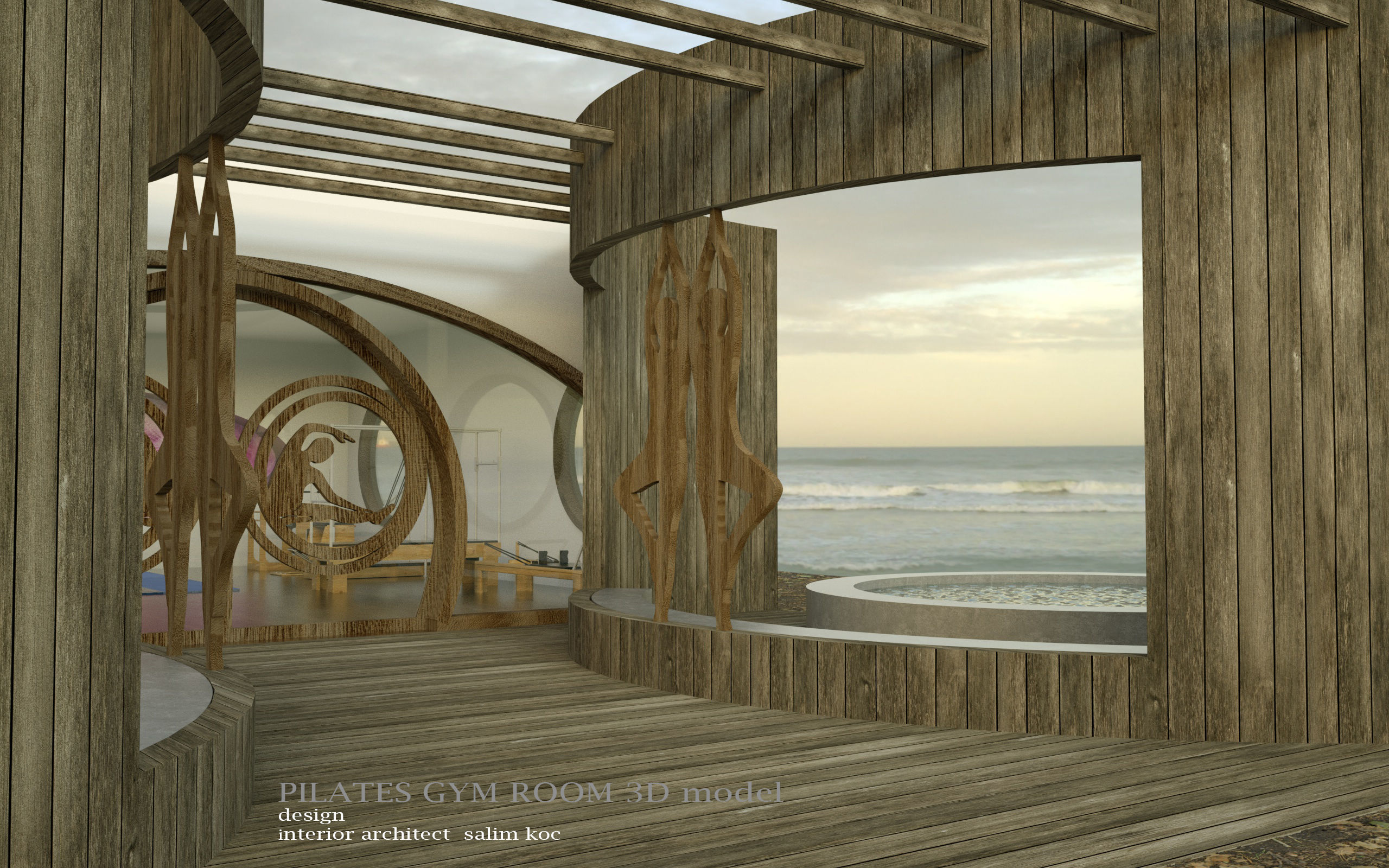 Pilates gym 3d model 3D model_11