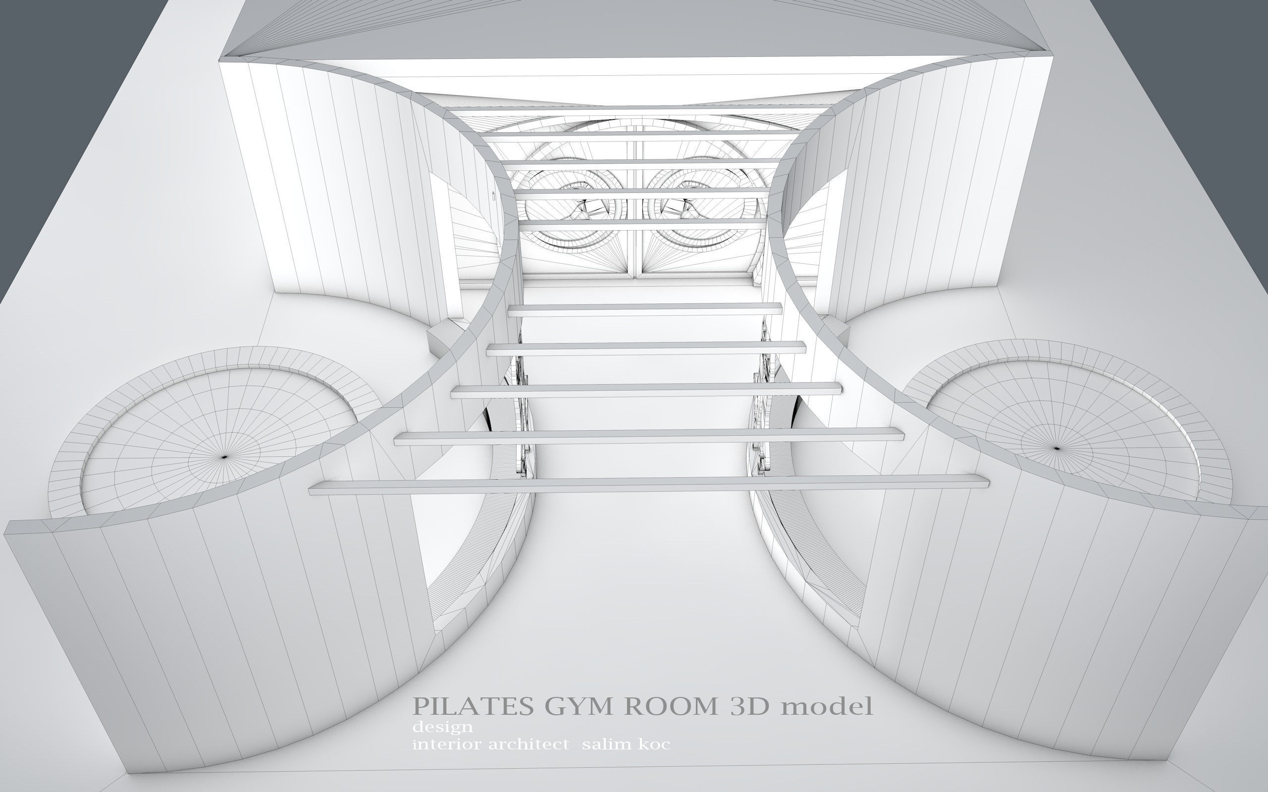 Pilates gym 3d model 3D model_16