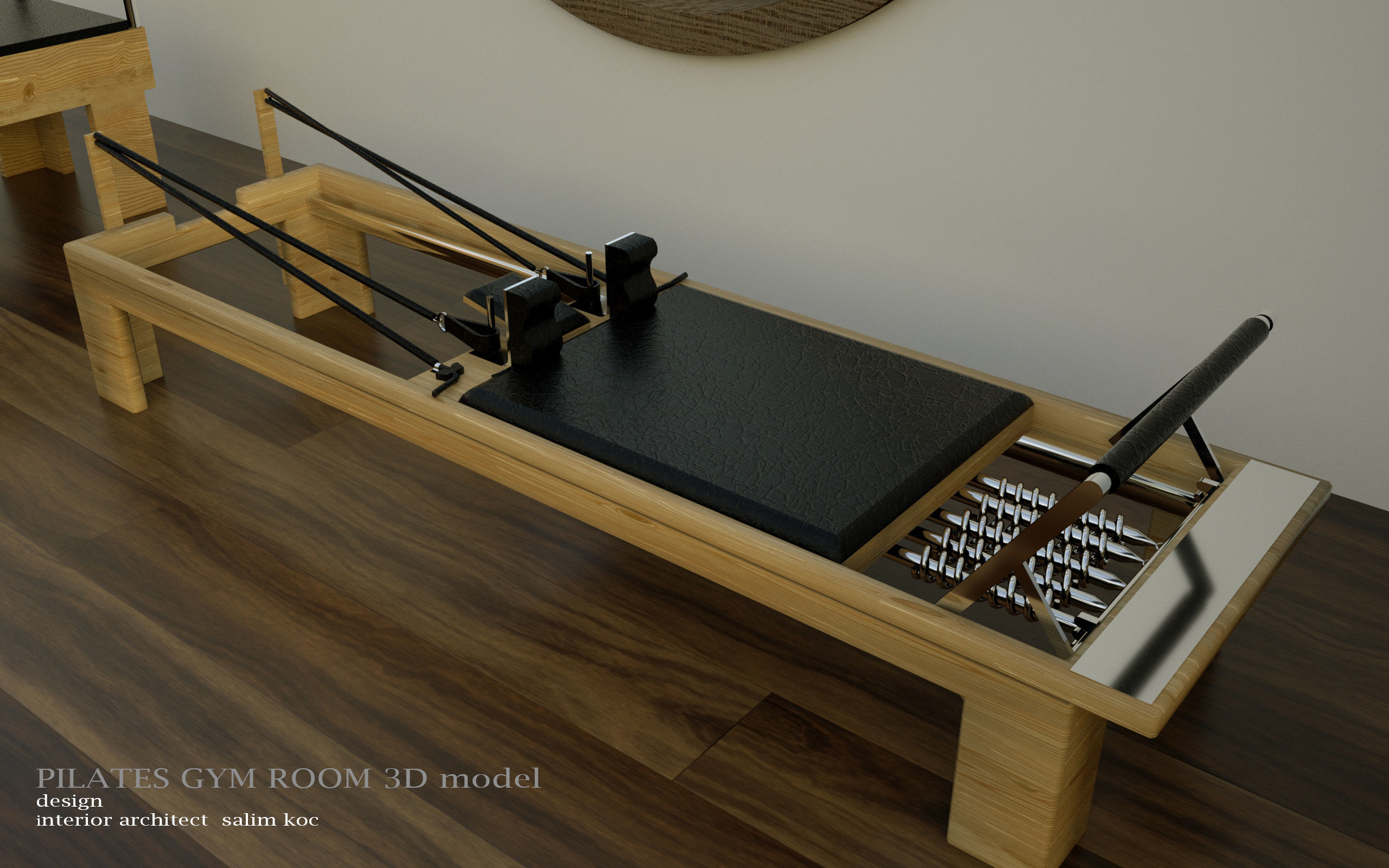 Pilates gym 3d model 3D model_7