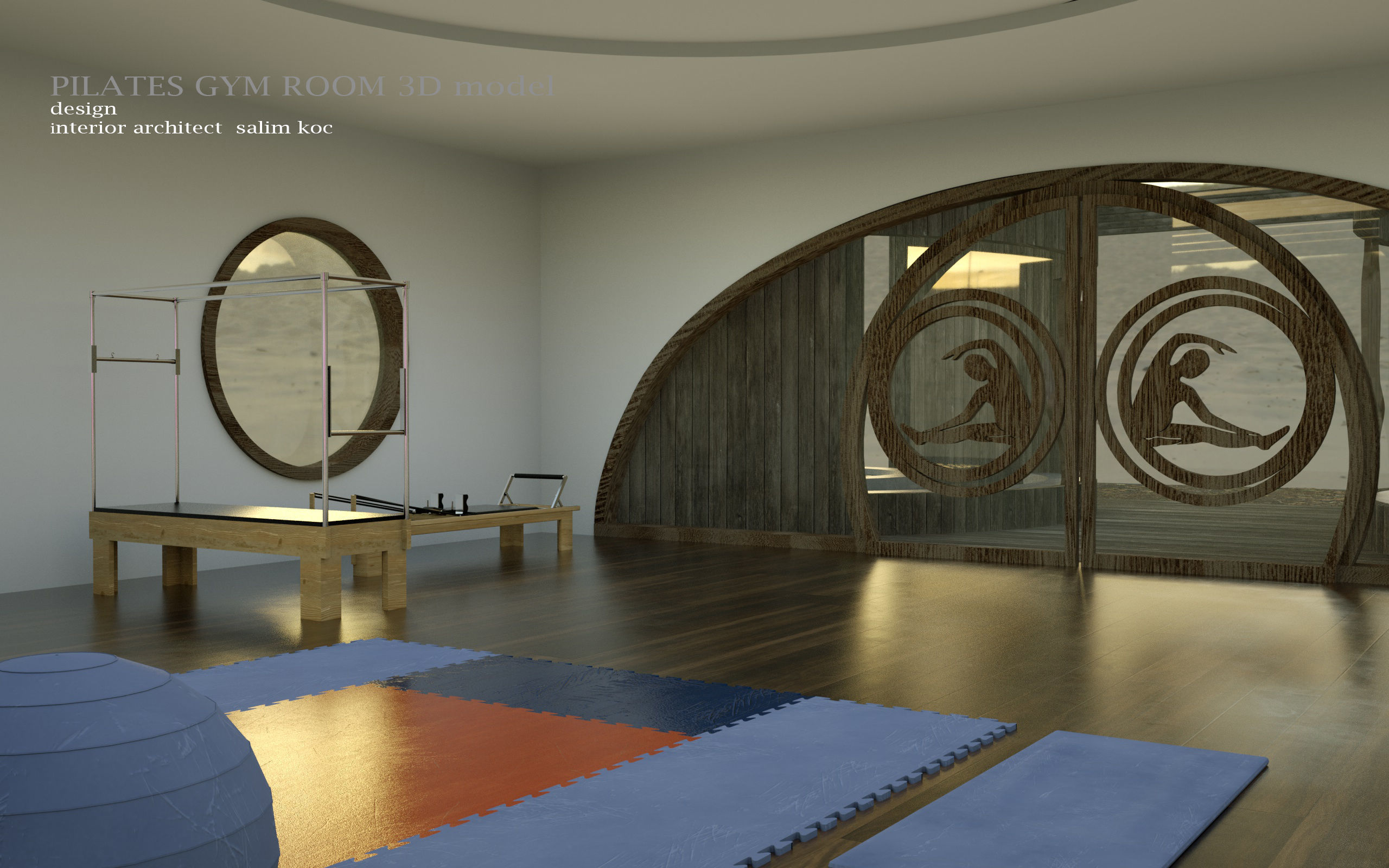Pilates gym 3d model 3D model_13