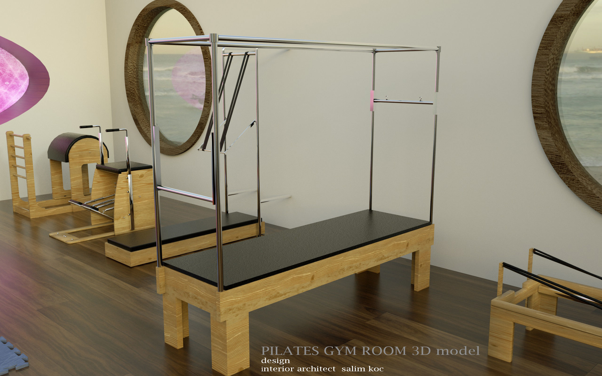 Pilates gym 3d model 3D model_10