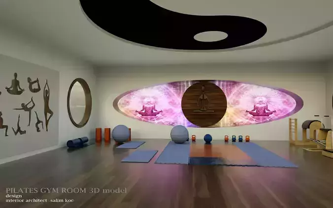 Pilates gym 3d model