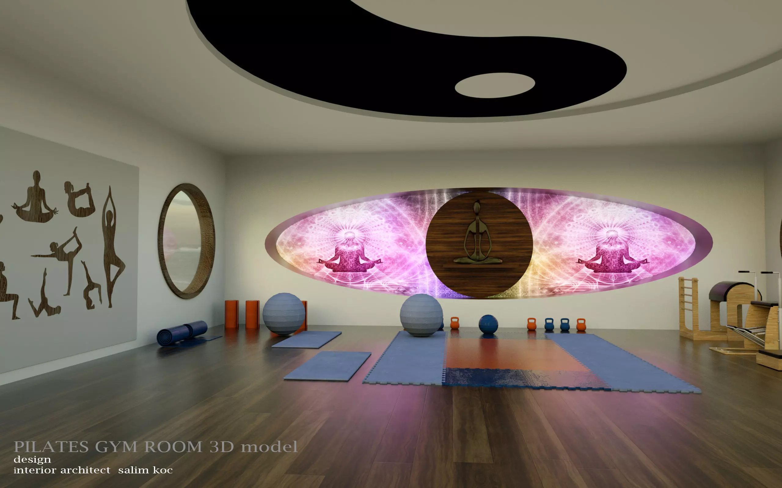 Pilates gym 3d model 3D model_0
