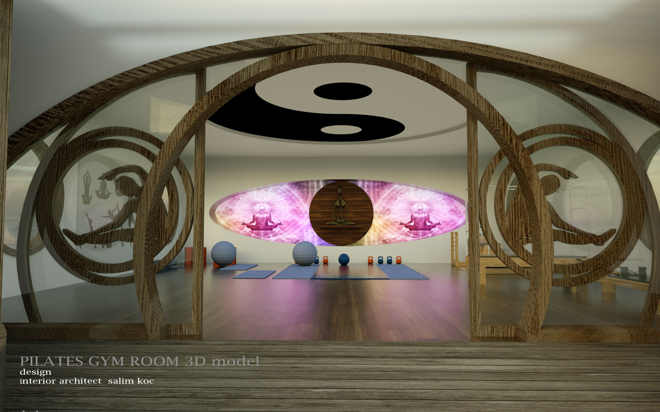 Pilates gym 3d model 3D model_1