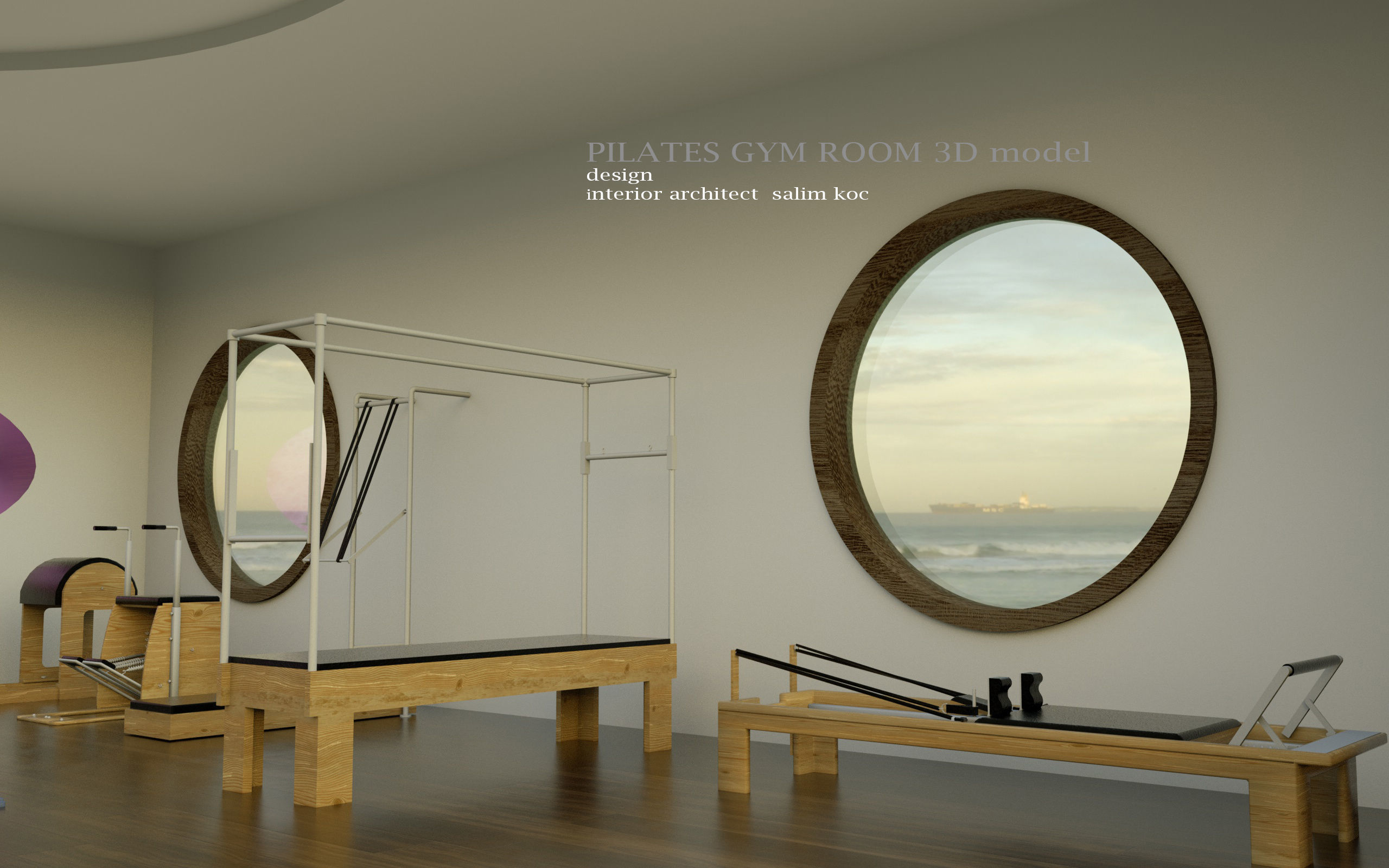 Pilates gym 3d model 3D model_3