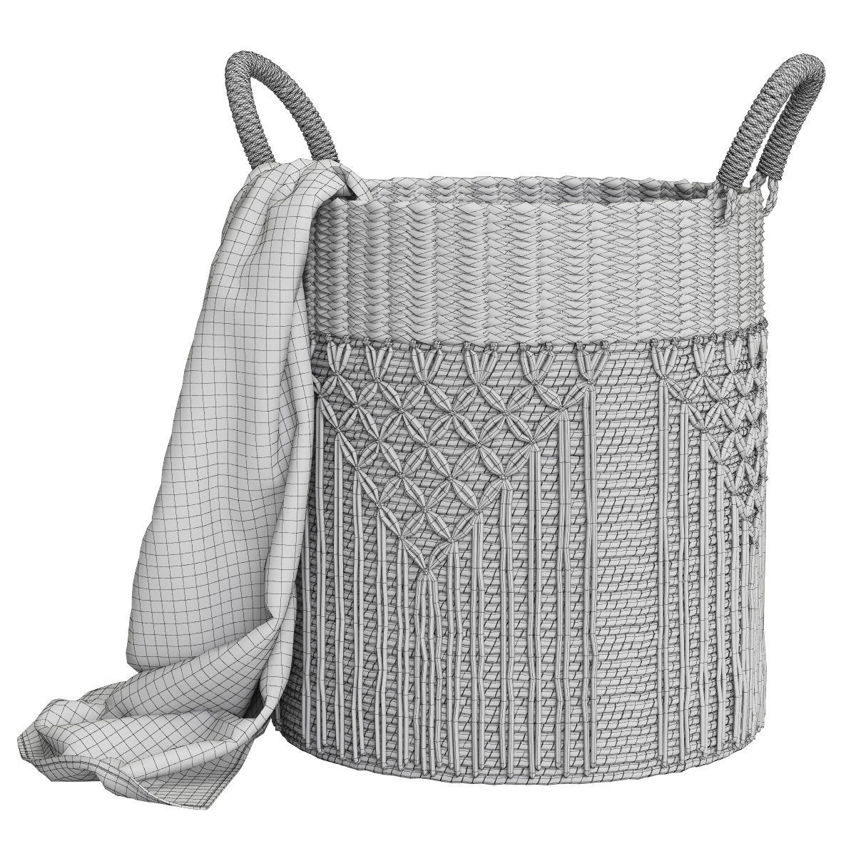 Baskets Set 03 3D model_7