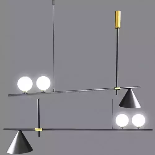 Mid Century Modern 3 Light