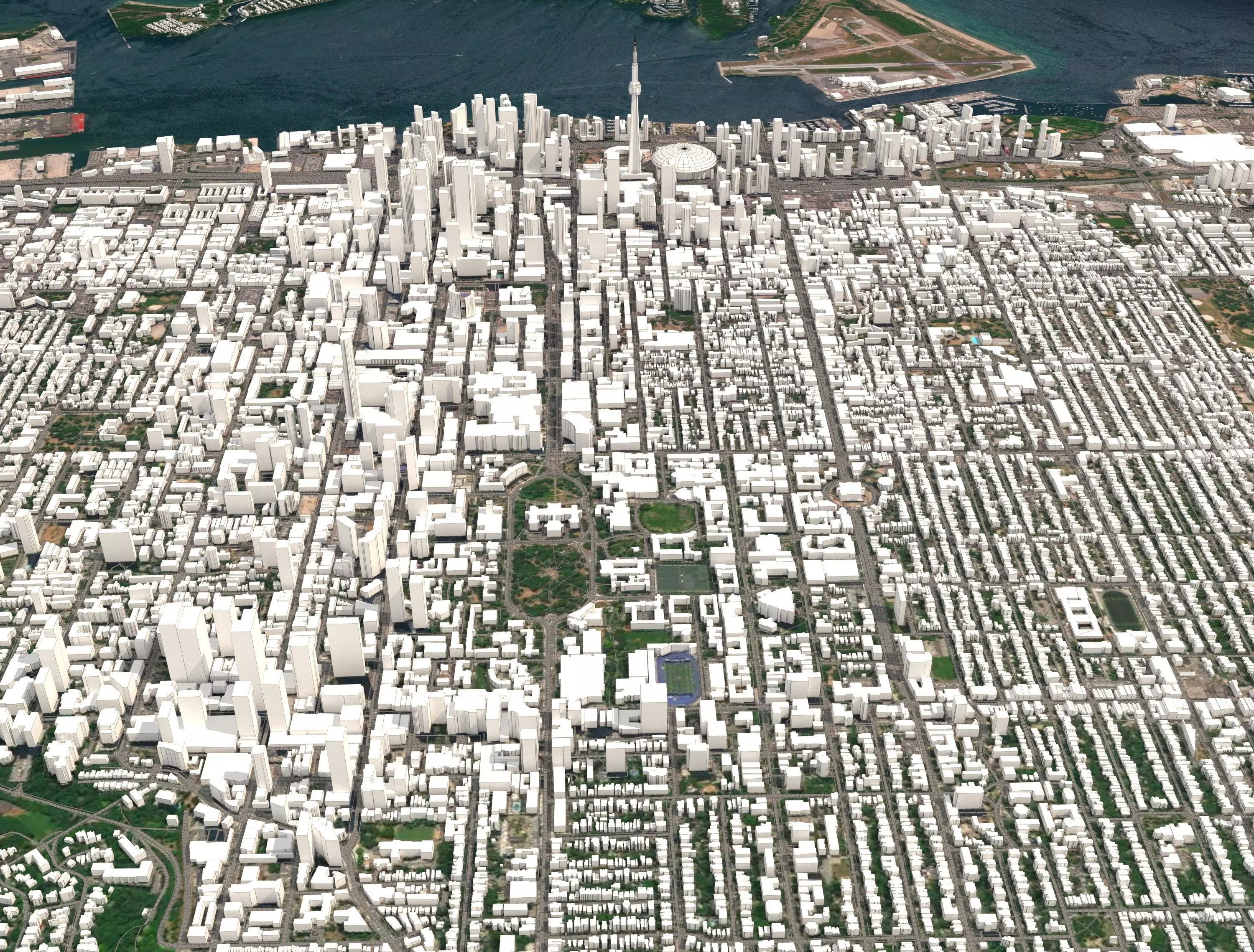 Cityscape Toronto Canada 3D model_0