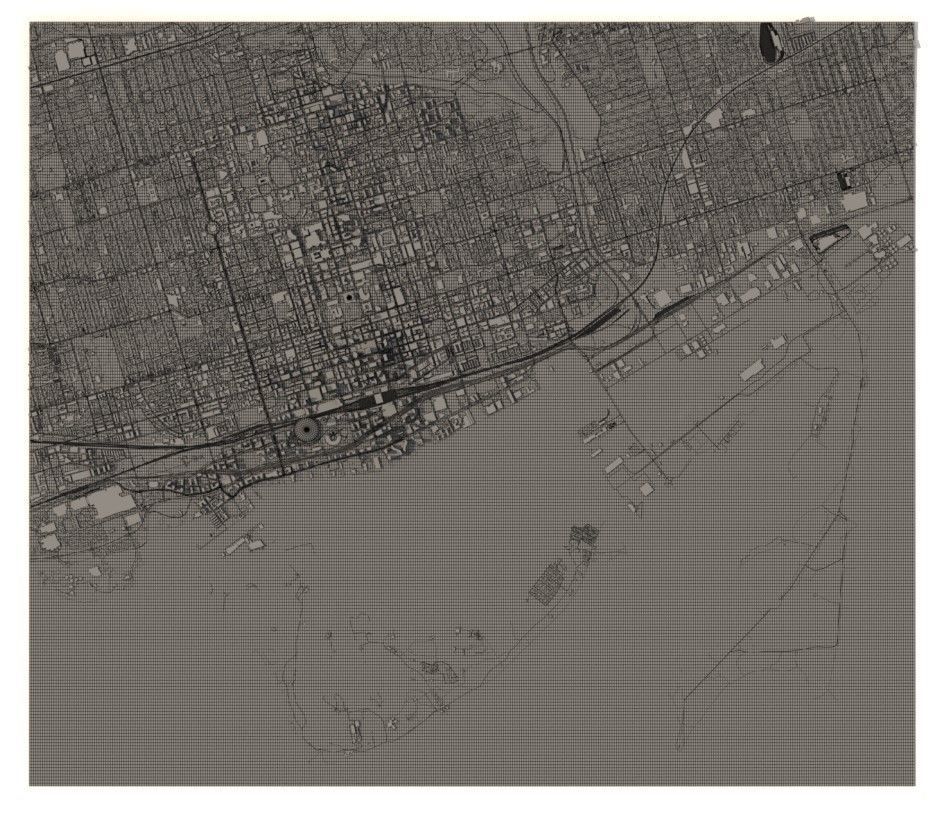 Cityscape Toronto Canada 3D model_4